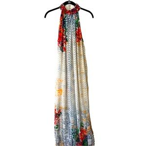 Bhanuni Multi Floral High Neck Maxi